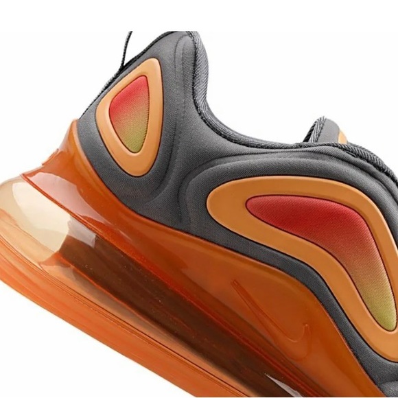 Nike Air Max 720 Gunsmoke Fuel Orange (GS) AQ3196-004 Size 6Y M/ Women’s 7.5 NIB - Picture 12 of 16